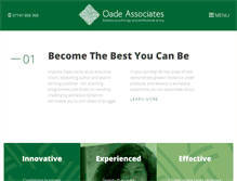 Tablet Screenshot of oadeassociates.com